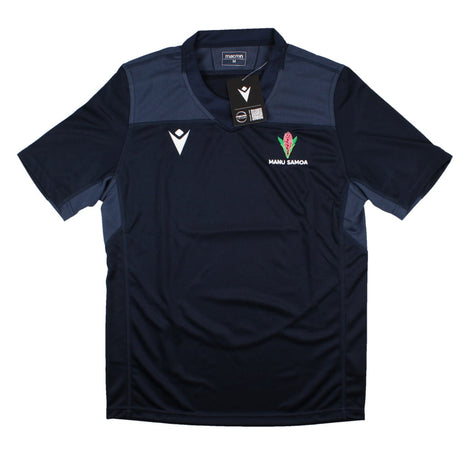 2023-2024 Samoa Rugby Training Jersey (Navy)_1