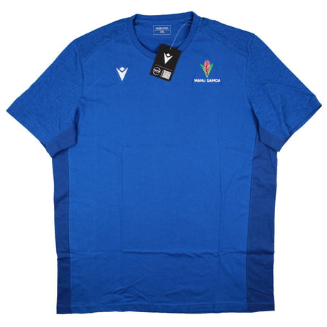 2023-2024 Samoa Rugby Travel Cotton Shirt (Royal)_1