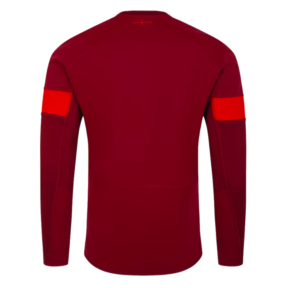 2023-2024 England Rugby Contact Drill Top (Flame Scarlet)_1
