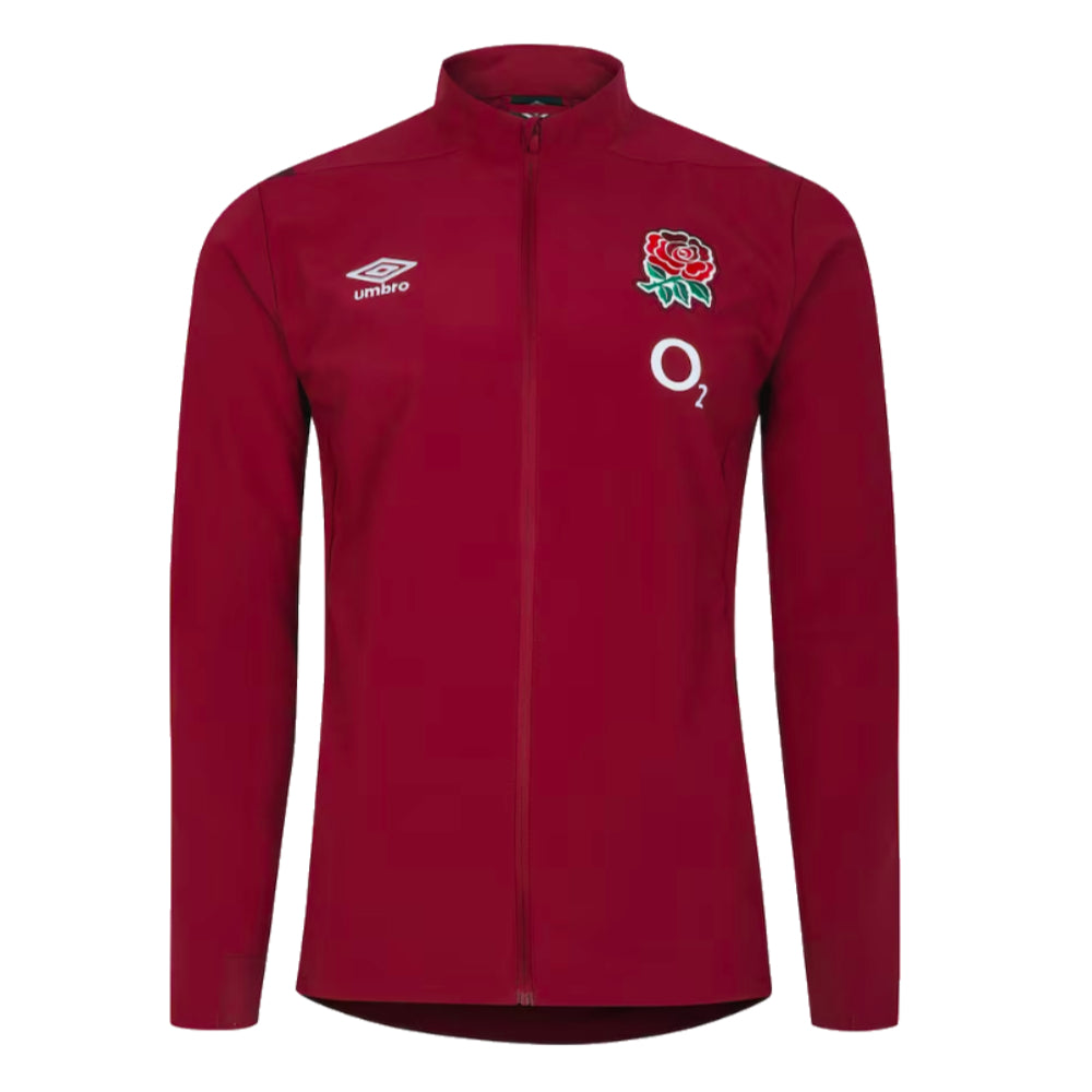 2023-2024 England Rugby Presentation Jacket (Tibetan Red)_1
