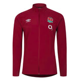 2023-2024 England Rugby Presentation Jacket (Tibetan Red)_1