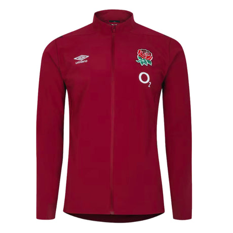 2023-2024 England Rugby Presentation Jacket (Tibetan Red)_1