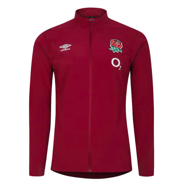 2023-2024 England Rugby Presentation Jacket (Tibetan Red)_1