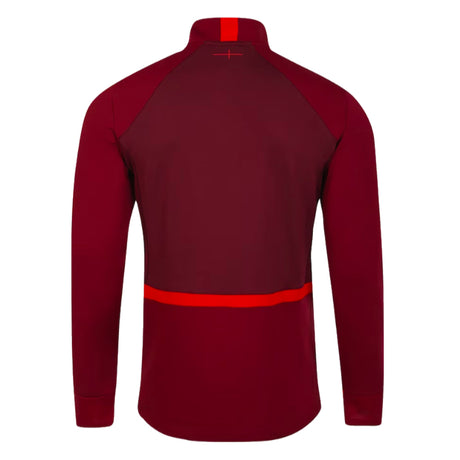 2023-2024 England Rugby Midlayer Top (Tibetan Red)_1