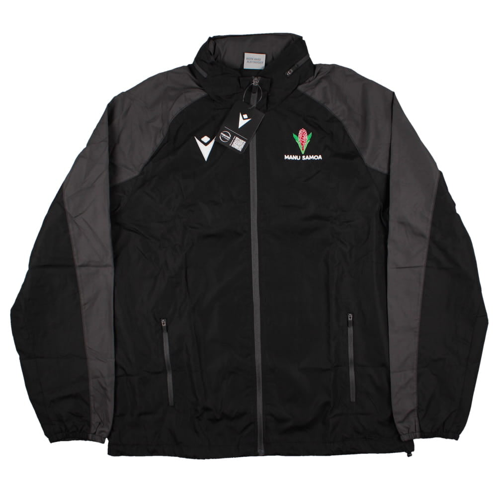 2023-2024 Samoa Rugby Waterproof Rain Jacket (Black)_1