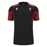 2023-2024 Wales Rugby WRU Training Gym Shirt (Black)_1