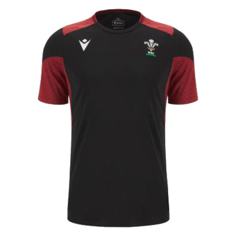 2023-2024 Wales Rugby WRU Training Gym Shirt (Black)_1