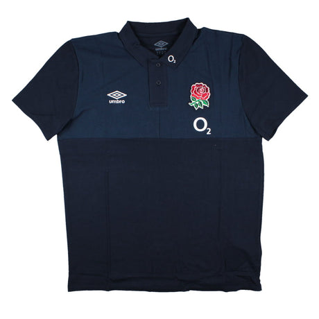 2023-2024 England Rugby CVC Polo (Navy Blazer/Dress Blue)_1