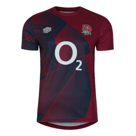 2023-2024 England Rugby Warm Up Jersey (Tibetan Red) (Marler 1)_4