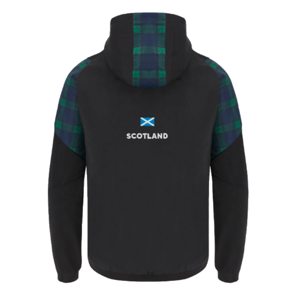 2023-2024 Scotland Rugby Travel Full Zip Hoodie (Black) - Kids_1