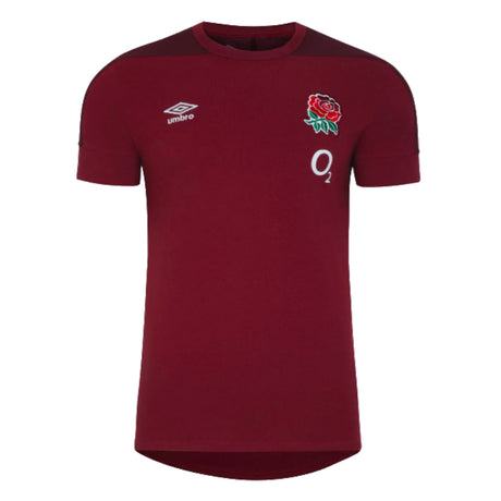 2023-2024 England Rugby Presentation T-Shirt (Tibetan Red) (Farrell 10)_4