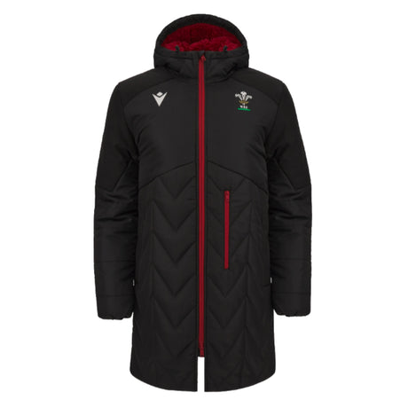 2023-2024 Wales WRU Padded Rugby Parka Jacket (Black)_0