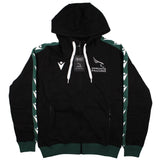 2023-2024 Newcastle Falcons Rugby Travel Player Hoody Full Zip (Black)_1