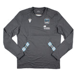 2023-2024 Glasgow Warriors Travel Player Cotton Poly LS Shirt_0