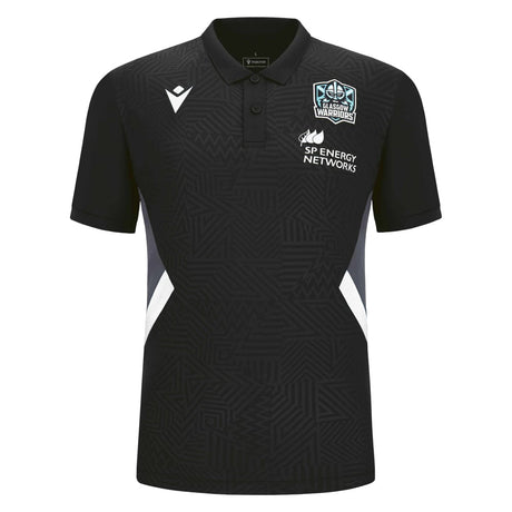 2023-2024 Glasgow Warriors Travel Player Polo Shirt (Black)_1