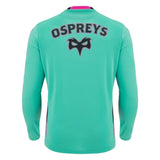 2023-2024 Ospreys Rugby Long Sleeve Training Tee (Turquoise)_1