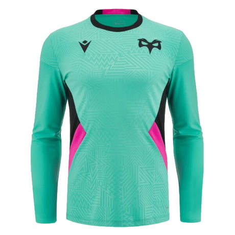 2023-2024 Ospreys Rugby Long Sleeve Training Tee (Turquoise)_1