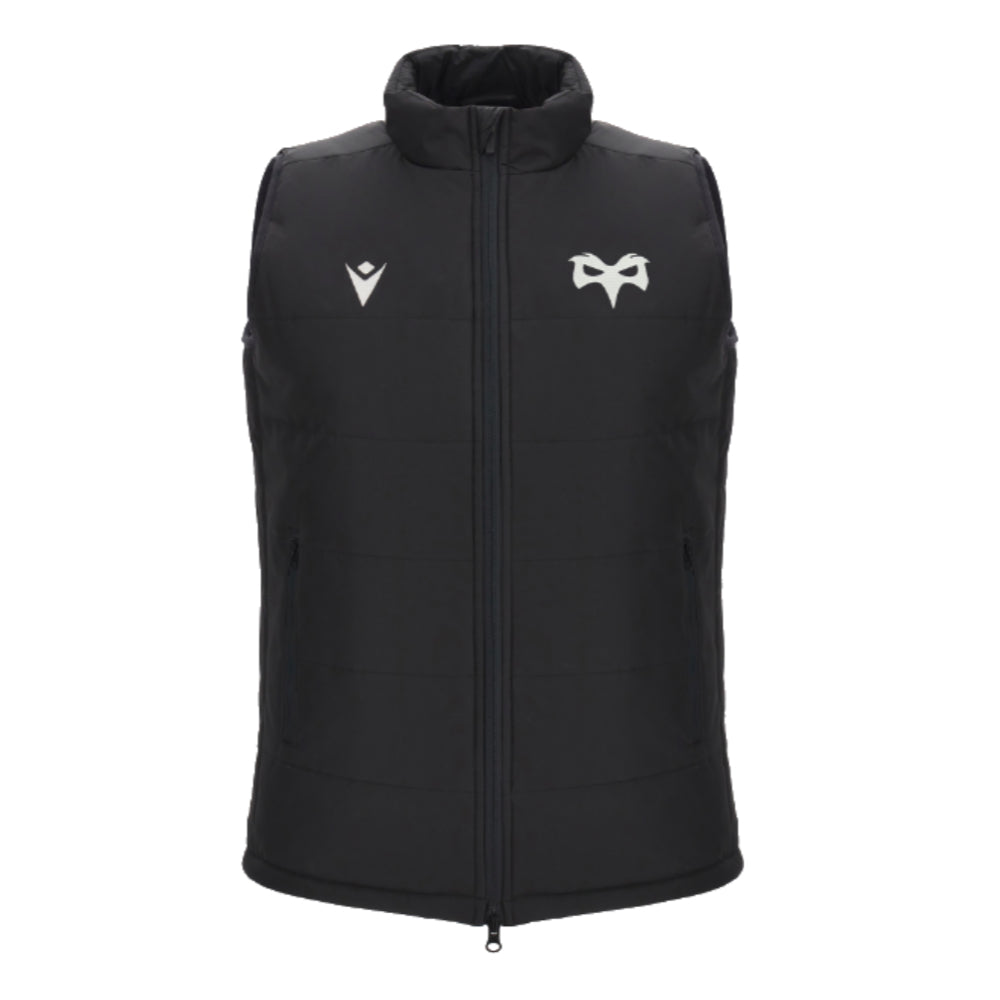 2023-2024 Ospreys Rugby Padded Gilet (Black)_1