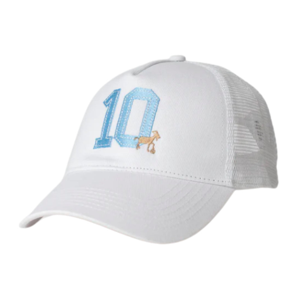Argentina Messi GOAT 10 Trucker White_1