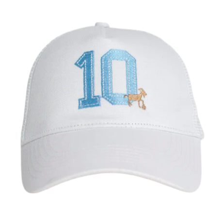 Argentina Messi GOAT 10 Trucker White_1