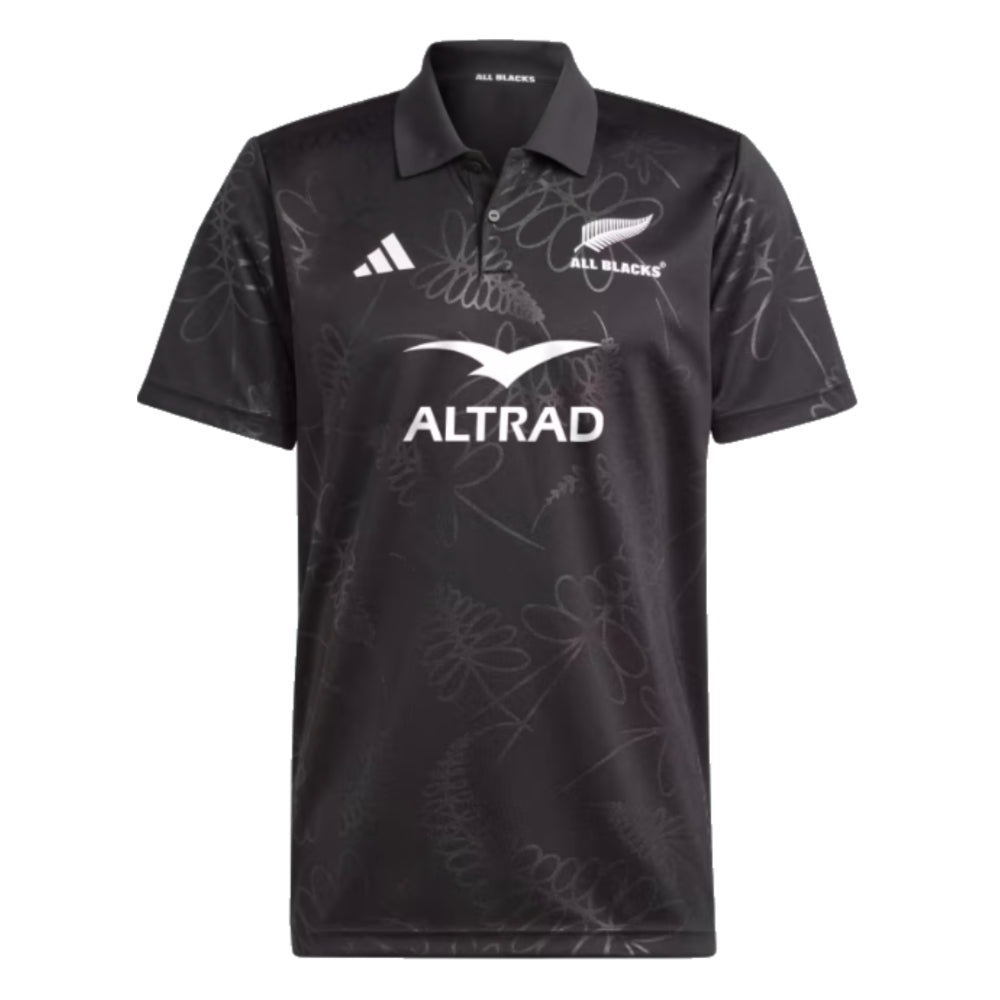 2023-2024 New Zealand All Blacks Rugby Supporters Polo Shirt (Black)_1