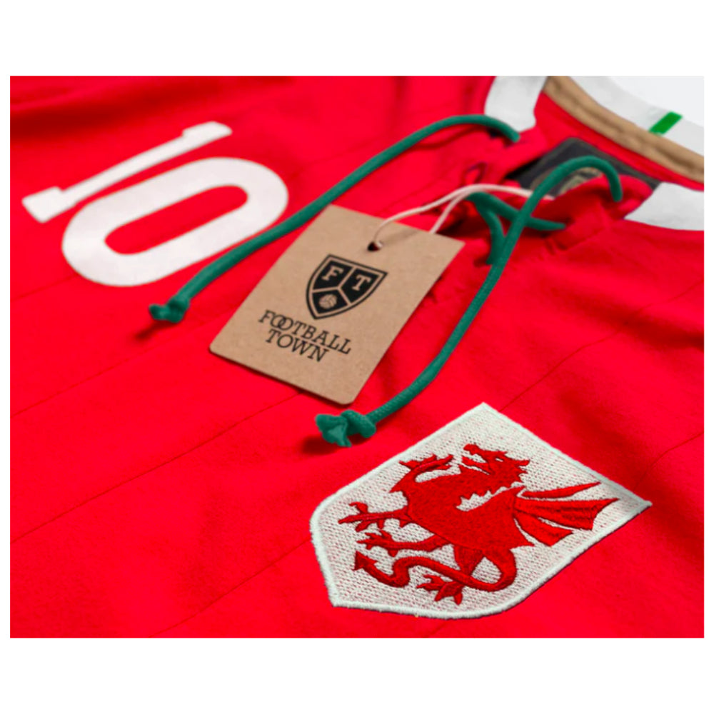 Wales Retro Shirt with Laces The Dragon_1
