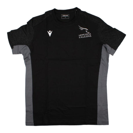 2023-2024 Newcastle Falcons Travel Player T-Shirt (Black)_1