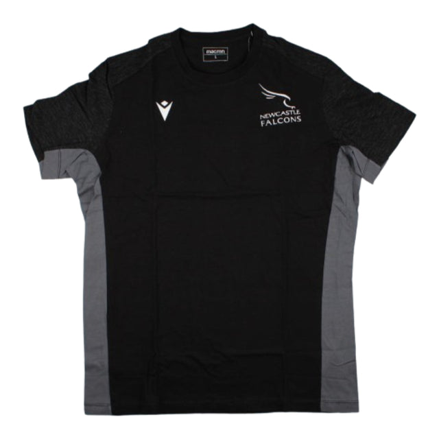 2023-2024 Newcastle Falcons Travel Player T-Shirt (Black)_1