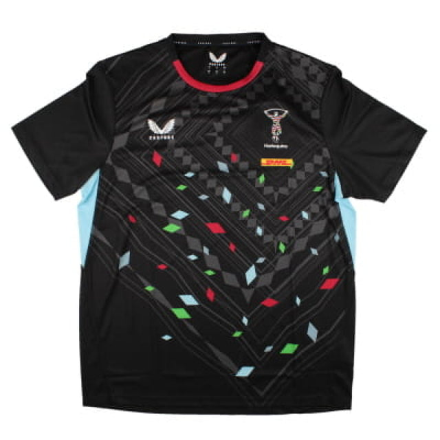 2022-2023 Harlequins Training T-Shirt (Black)_0