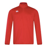 Canterbury Mens Club Half Zip Mid Layer Top (Red)_1