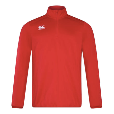 Canterbury Mens Club Half Zip Mid Layer Top (Red)_1
