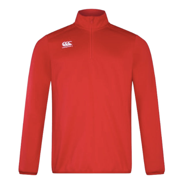 Canterbury Mens Club Half Zip Mid Layer Top (Red)_1