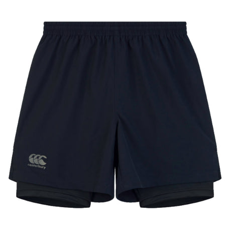 Canterbury Mens Vapordri 2 in 1 Shorts (Black-Grey)_1