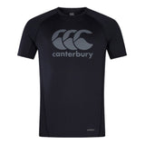 Canterbury Mens Large Logo Superlight Tee (Black)_1