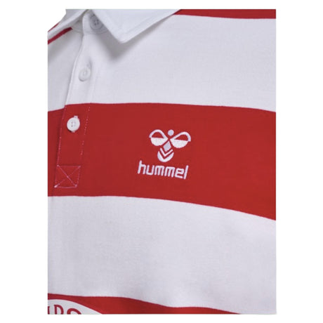 2024-2025 Denmark Rugby Striped Polo Shirt (Red)_1