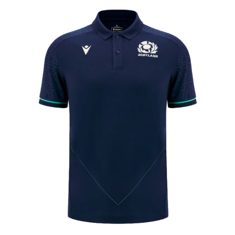 2024-2025 Scotland Rugby RGB Fit Travel Poly Polo Shirt (Navy)_1