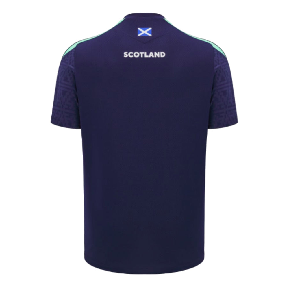 2024-2025 Scotland Rugby Training Poly Shirt (Navy) - Kids_1