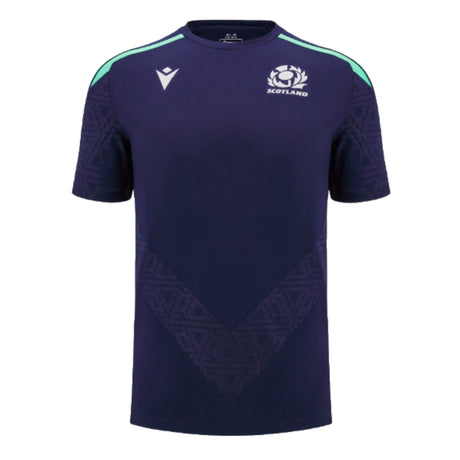 2024-2025 Scotland Rugby Training Poly Shirt (Navy) - Kids_1