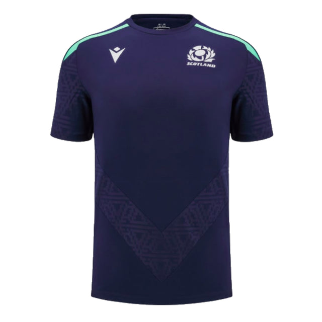 2024-2025 Scotland Rugby Training Poly Shirt (Navy) - Kids_1