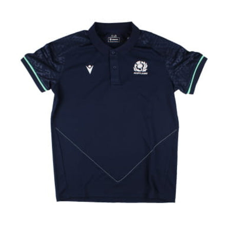 2024-2025 Scotland Rugby Travel RGB Fit Polo Shirt (Navy) - Kids_1