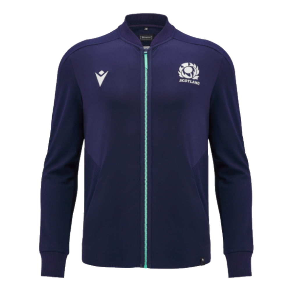 2024-2025 Scotland Rugby Anthem Full Zip Top (Navy) - Kids_1