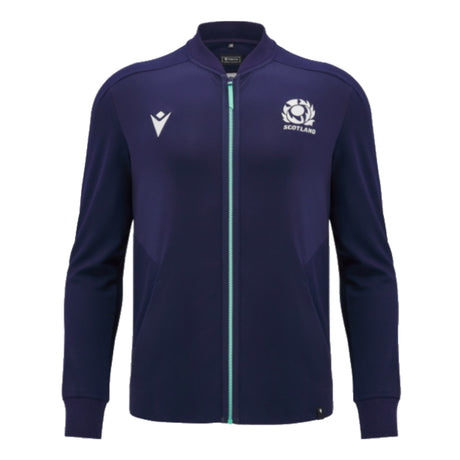 2024-2025 Scotland Rugby Anthem Full Zip Top (Navy) - Kids_1