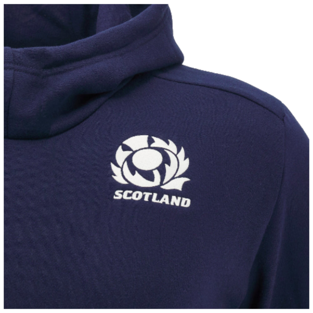 2024-2025 Scotland Rugby Travel Hooded Sweatshirt (Navy) - Kids_2