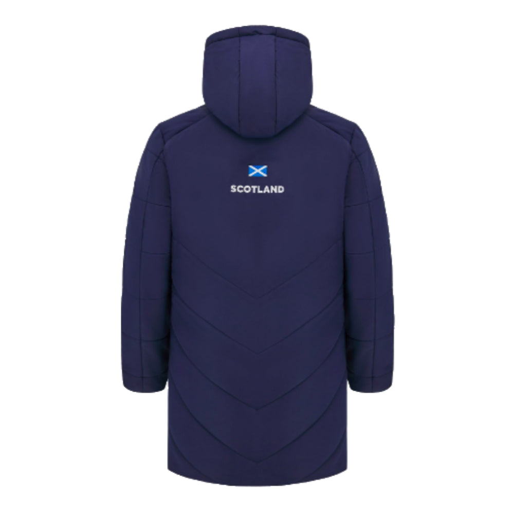 2024-2025 Scotland Rugby 3/4 Length Padded Jacket (Navy) - Kids_3