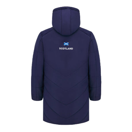 2024-2025 Scotland Rugby 3/4 Length Padded Jacket (Navy) - Kids_3