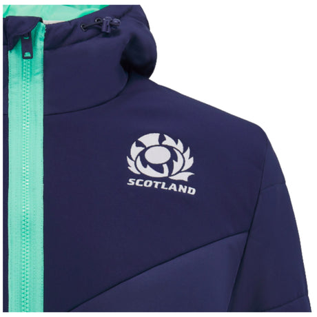 2024-2025 Scotland Rugby 3/4 Length Padded Jacket (Navy) - Kids_3