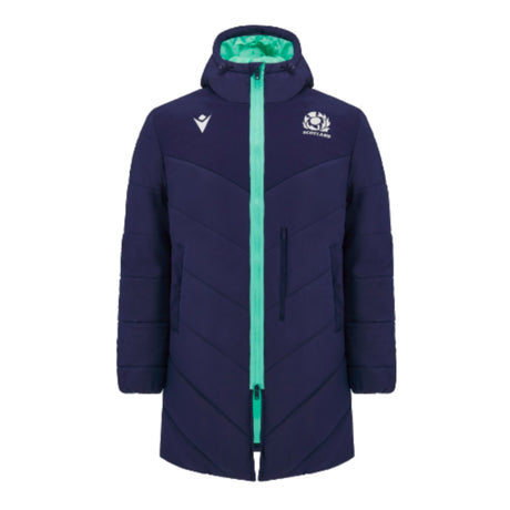 2024-2025 Scotland Rugby 3/4 Length Padded Jacket (Navy) - Kids_3