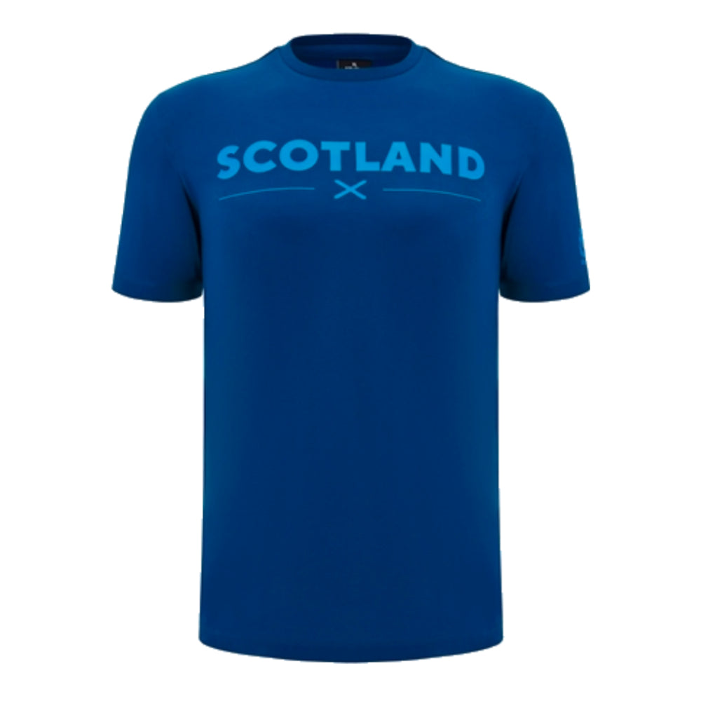 2024-2025 Scotland Rugby Leisure Cotton T-Shirt (Navy)_2