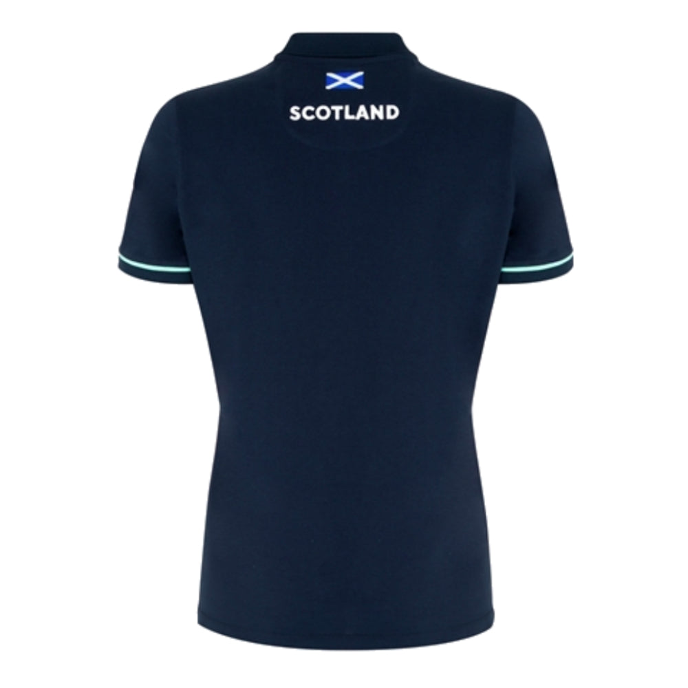 2024-2025 Scotland Rugby Travel Polo Shirt (Navy) - Womens_1