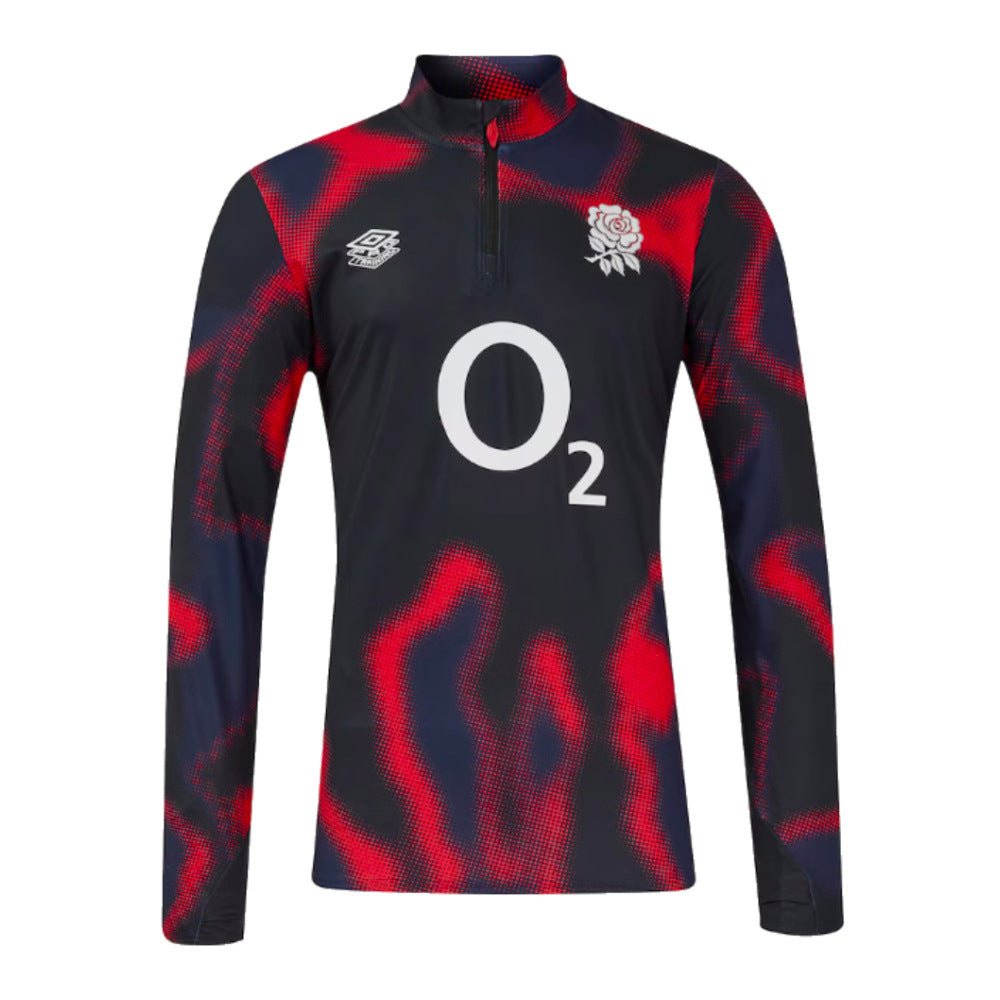 2024-2025 England Rugby Warm Up Midlayer (Black)_1